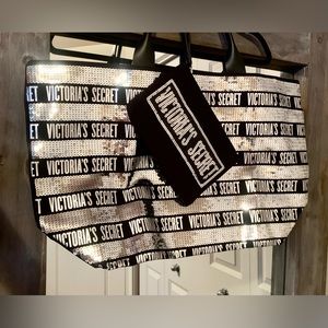 Victoria secret sequin tote Bag